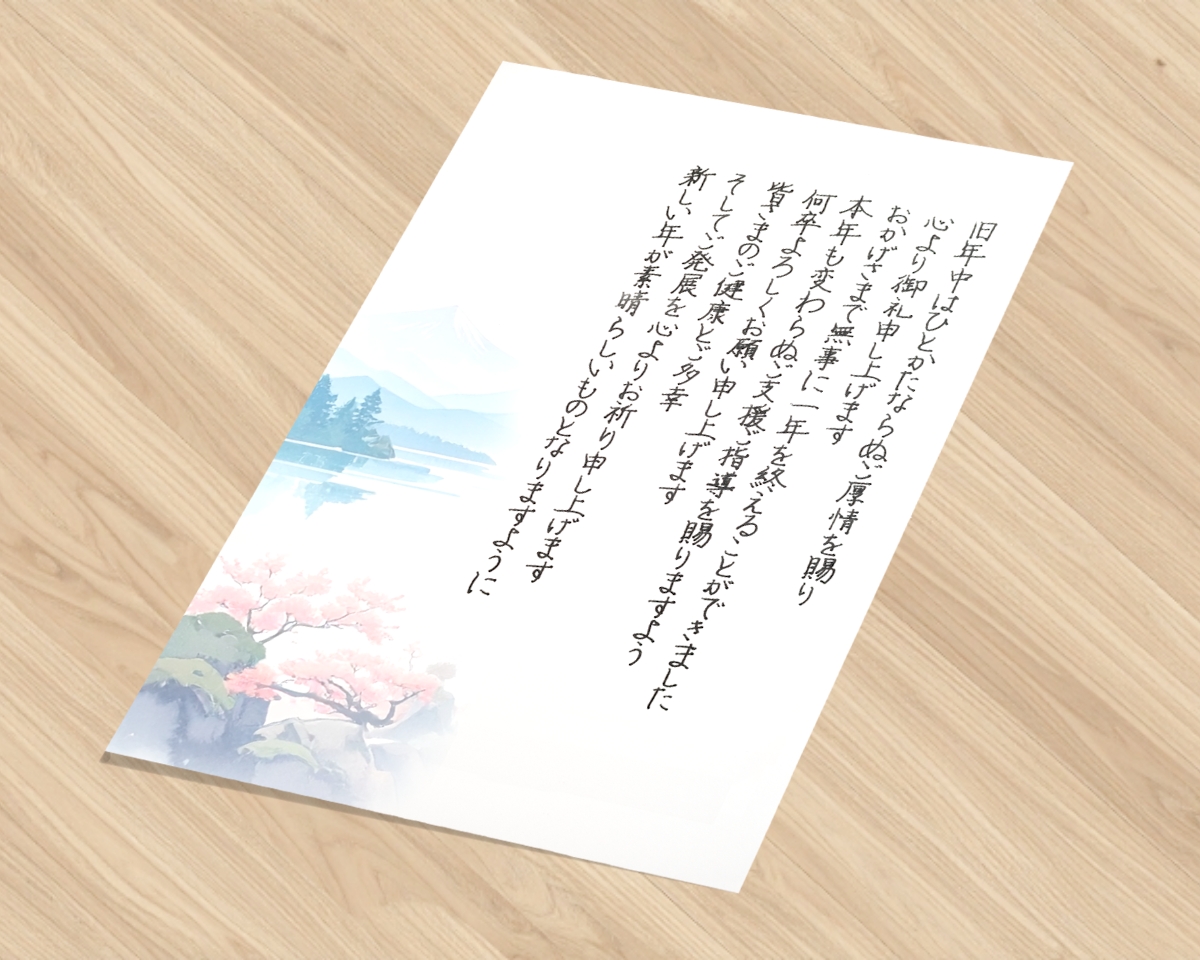 ロボット手書きお礼状の仕上がりイメージ4