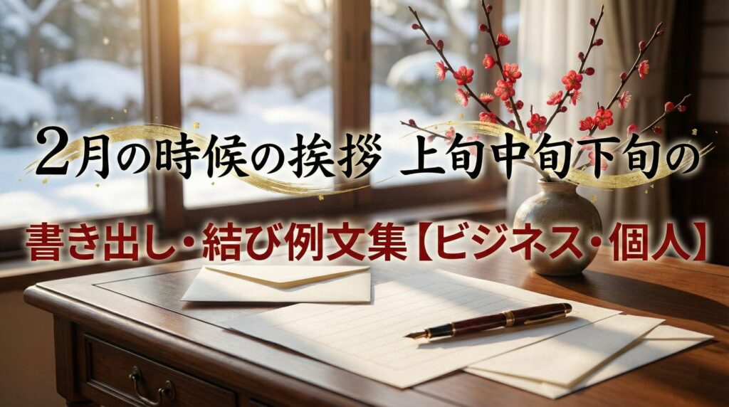 2月の時候の挨拶｜上旬中旬下旬の書き出し・結び例文集【ビジネス・個人】