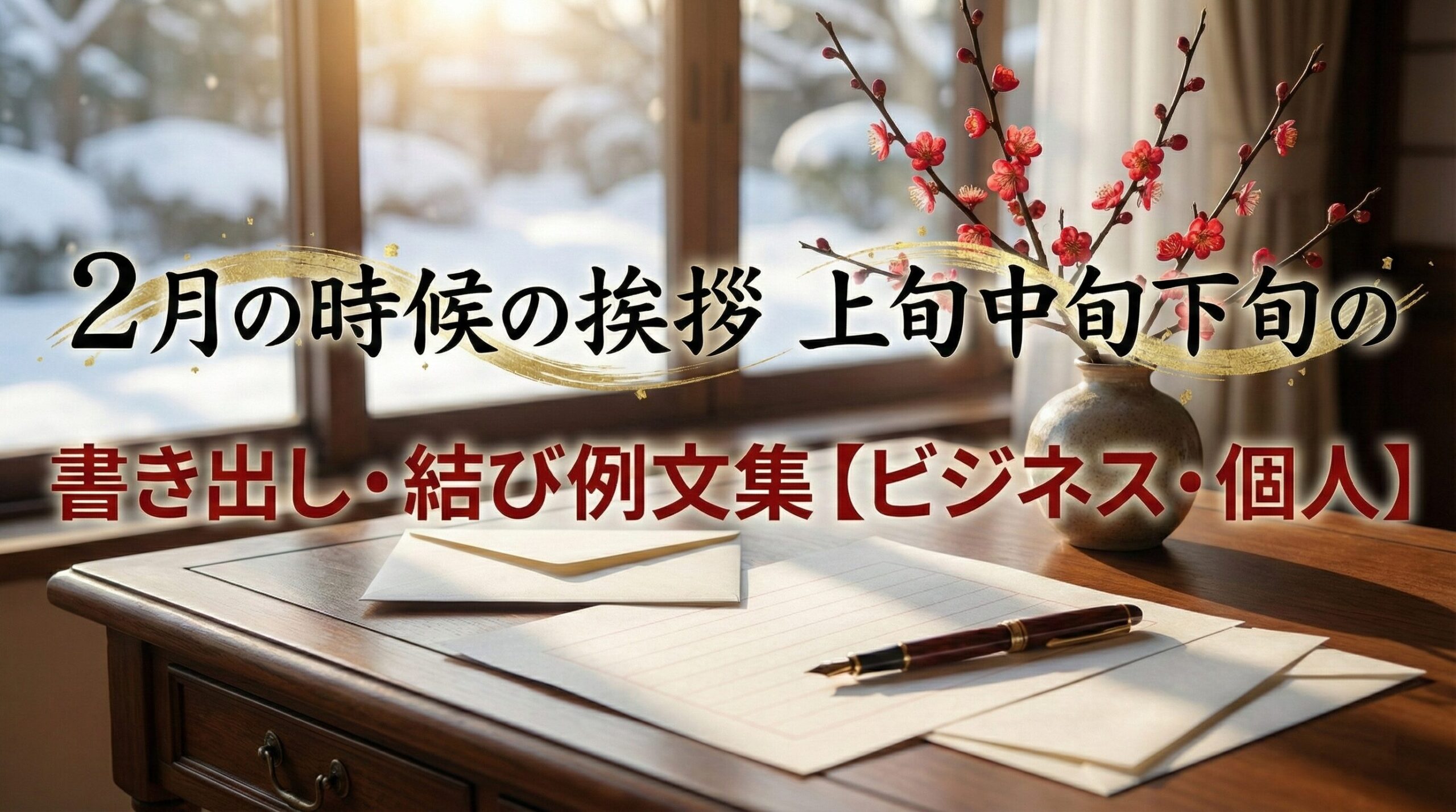 2月の時候の挨拶｜上旬中旬下旬の書き出し・結び例文集【ビジネス・個人】